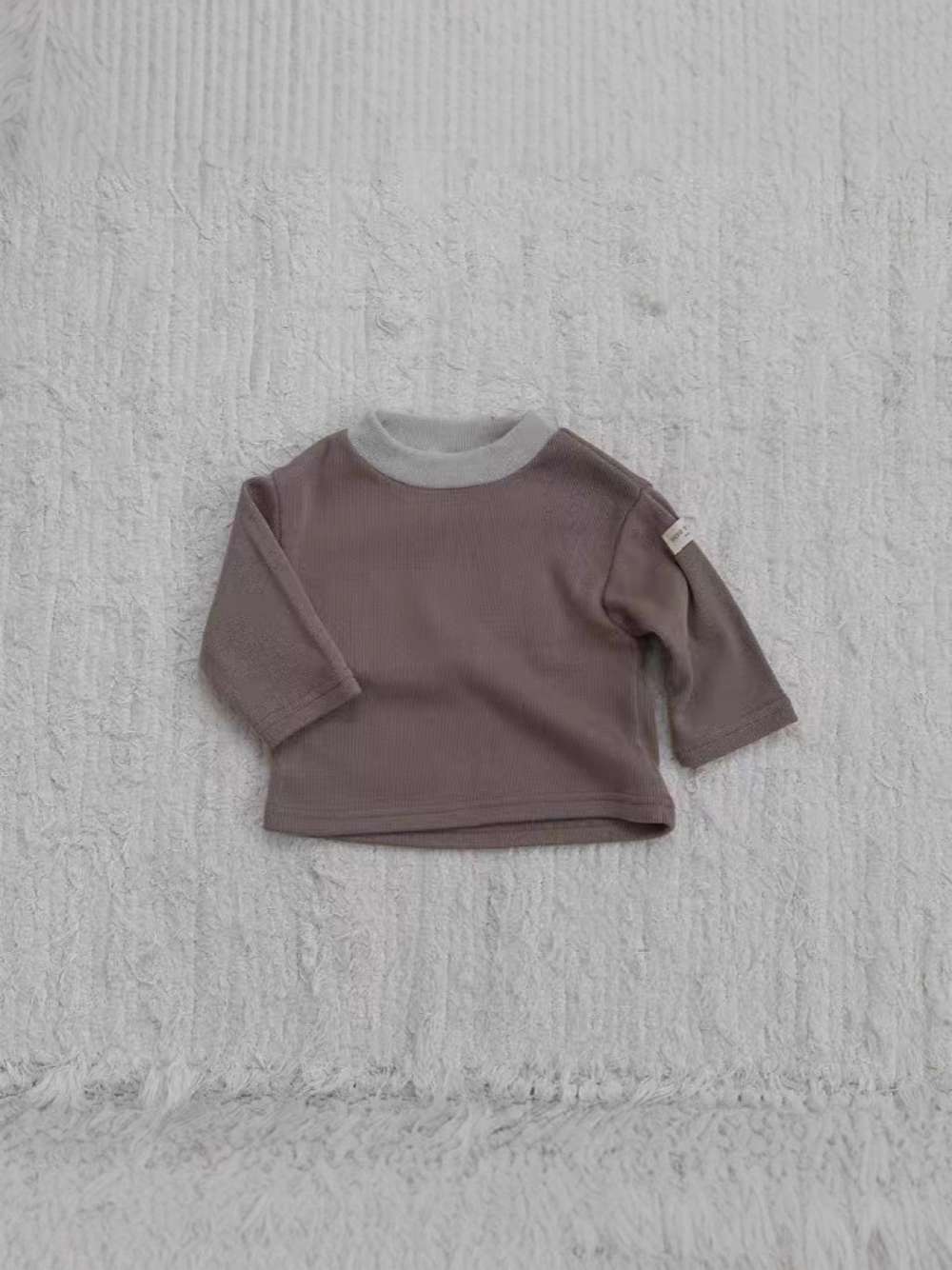 長袖Tシャツ 長袖Tシャツ | 無地シンプル | ドロップショルダートップス【mh0011479】