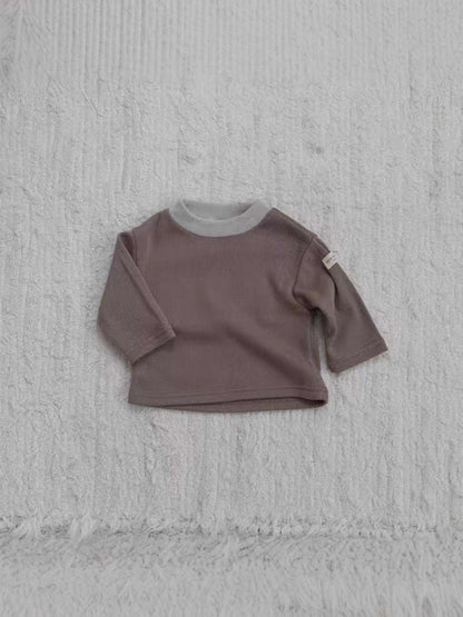 長袖Tシャツ 長袖Tシャツ | 無地シンプル | ドロップショルダートップス【mh0011479】