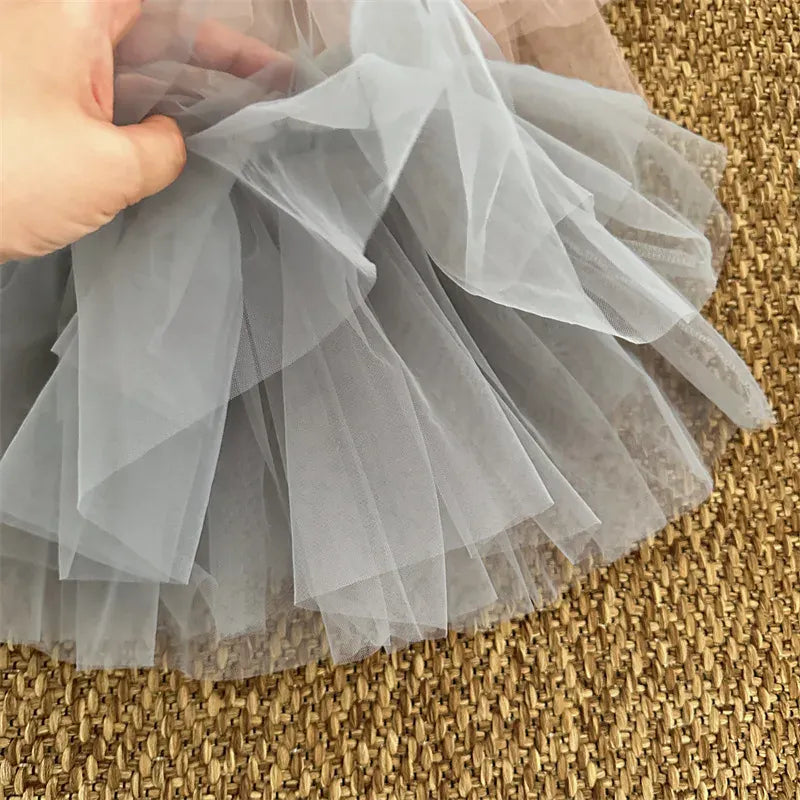 スカート キッズスカート チュチュ チュールスカート 重ね着 3カラー【mh0005312】