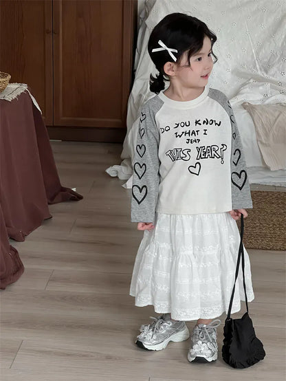 スカート キッズスカート フラワー刺繍ミモレ丈Aラインスカート【mh0008912】