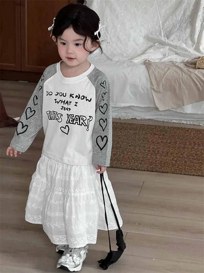 スカート キッズスカート フラワー刺繍ミモレ丈Aラインスカート【mh0008912】