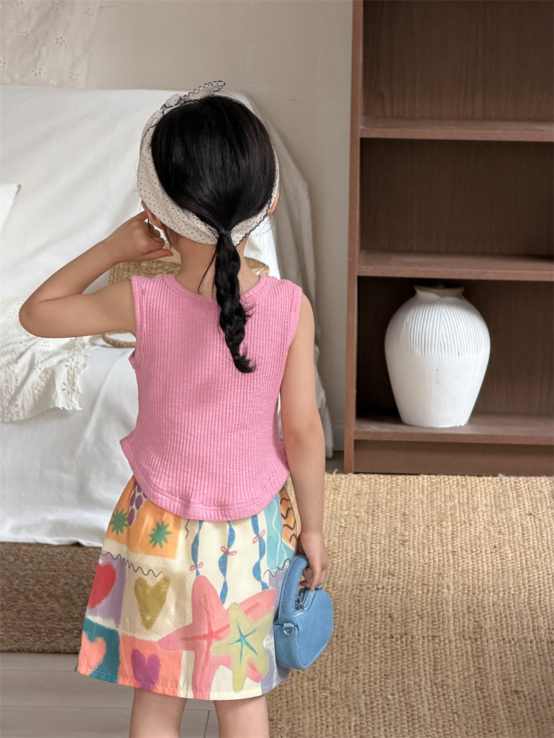 スカート Digital Printed Graffiti Skirt デジタルプリント スカート【mh0012203】