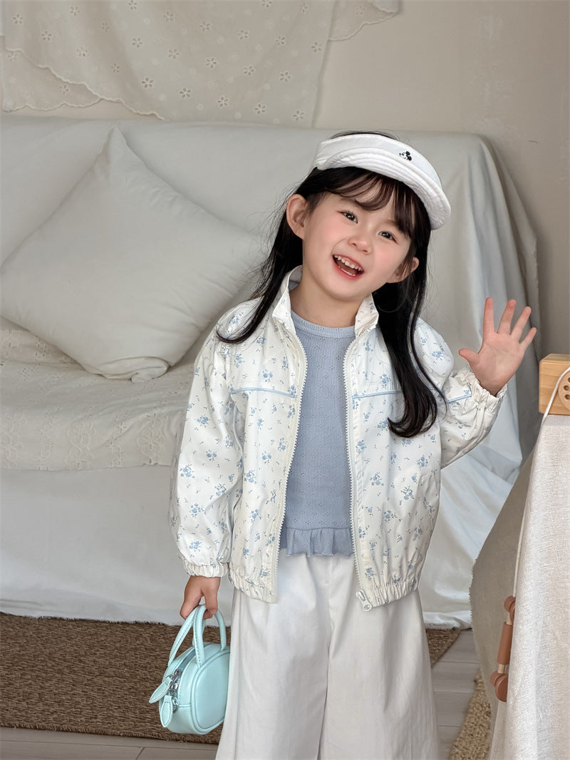 ショートコート・ジャケット・ジャンパー Floral Patchwork Baseball Jacket 花柄 パッチワークブルゾン【mh0012198】