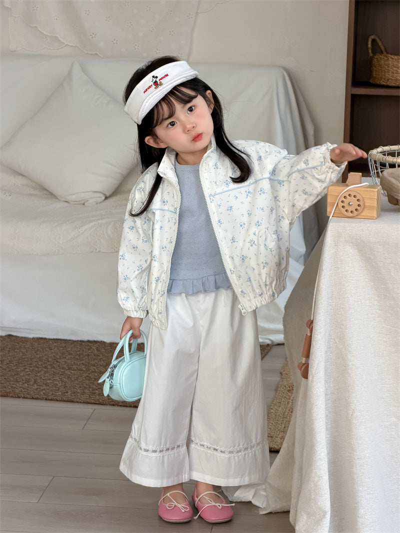 ショートコート・ジャケット・ジャンパー Floral Patchwork Baseball Jacket 花柄 パッチワークブルゾン【mh0012198】