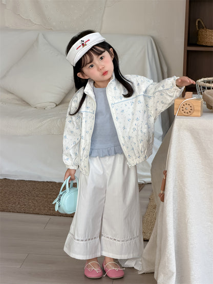 ショートコート・ジャケット・ジャンパー Floral Patchwork Baseball Jacket 花柄 パッチワークブルゾン【mh0012198】