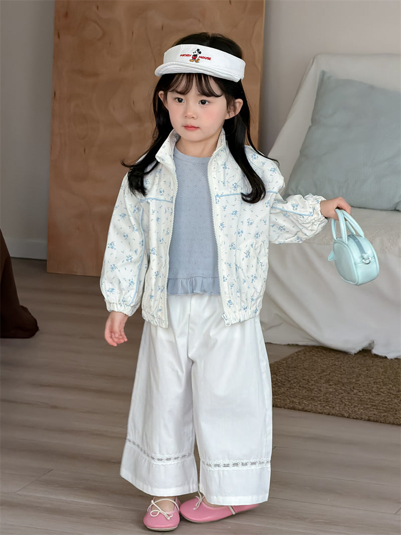 ショートコート・ジャケット・ジャンパー Floral Patchwork Baseball Jacket 花柄 パッチワークブルゾン【mh0012198】