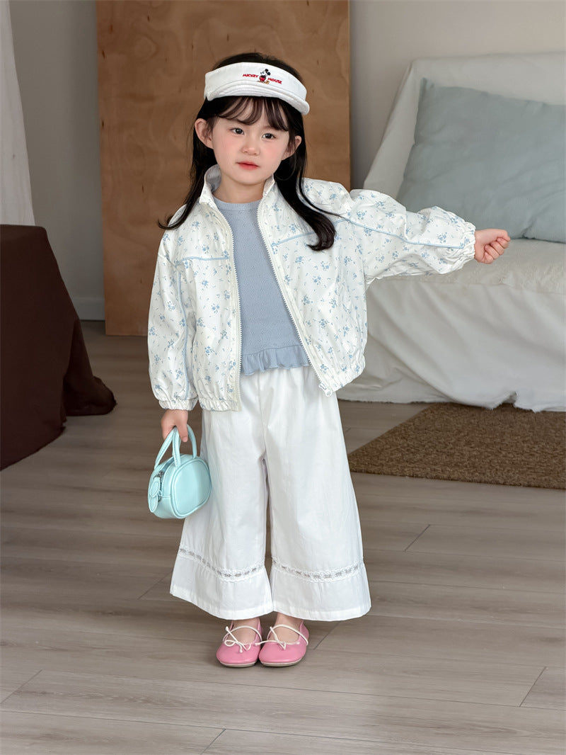 ショートコート・ジャケット・ジャンパー Floral Patchwork Baseball Jacket 花柄 パッチワークブルゾン【mh0012198】