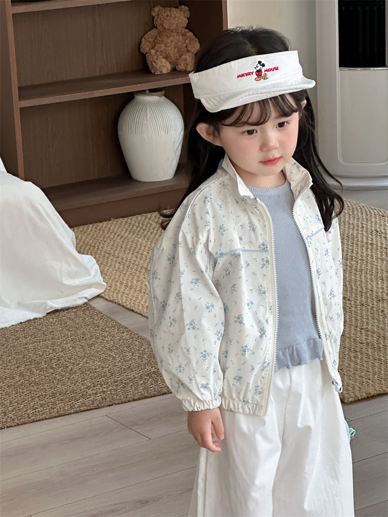 ショートコート・ジャケット・ジャンパー Floral Patchwork Baseball Jacket 花柄 パッチワークブルゾン【mh0012198】