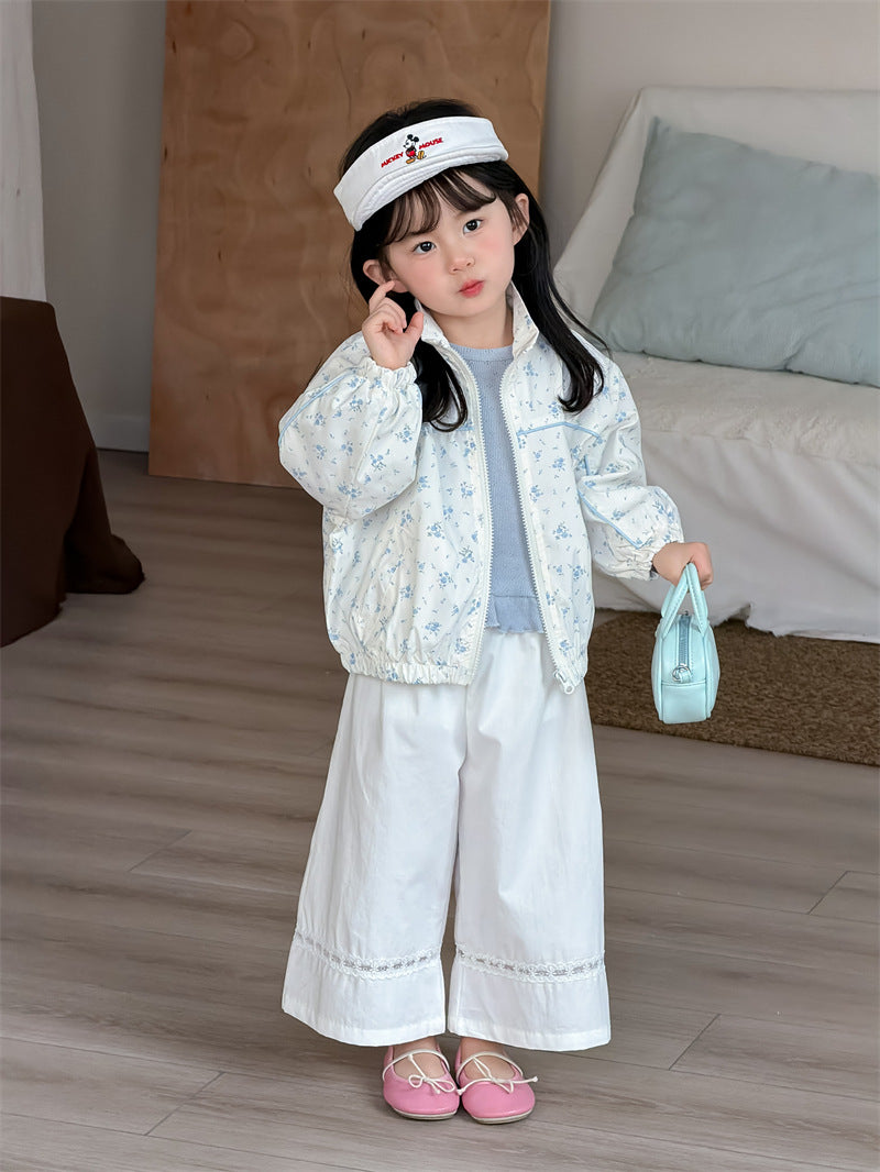 ショートコート・ジャケット・ジャンパー Floral Patchwork Baseball Jacket 花柄 パッチワークブルゾン【mh0012198】