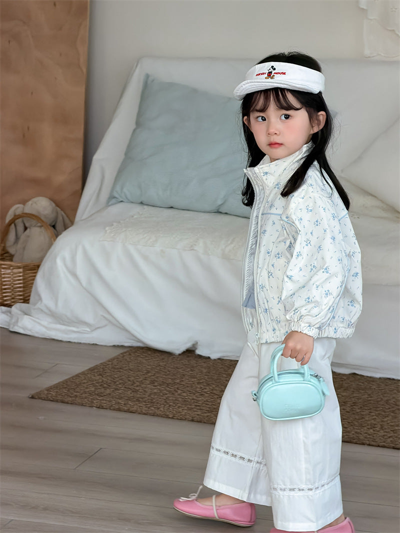 ショートコート・ジャケット・ジャンパー Floral Patchwork Baseball Jacket 花柄 パッチワークブルゾン【mh0012198】