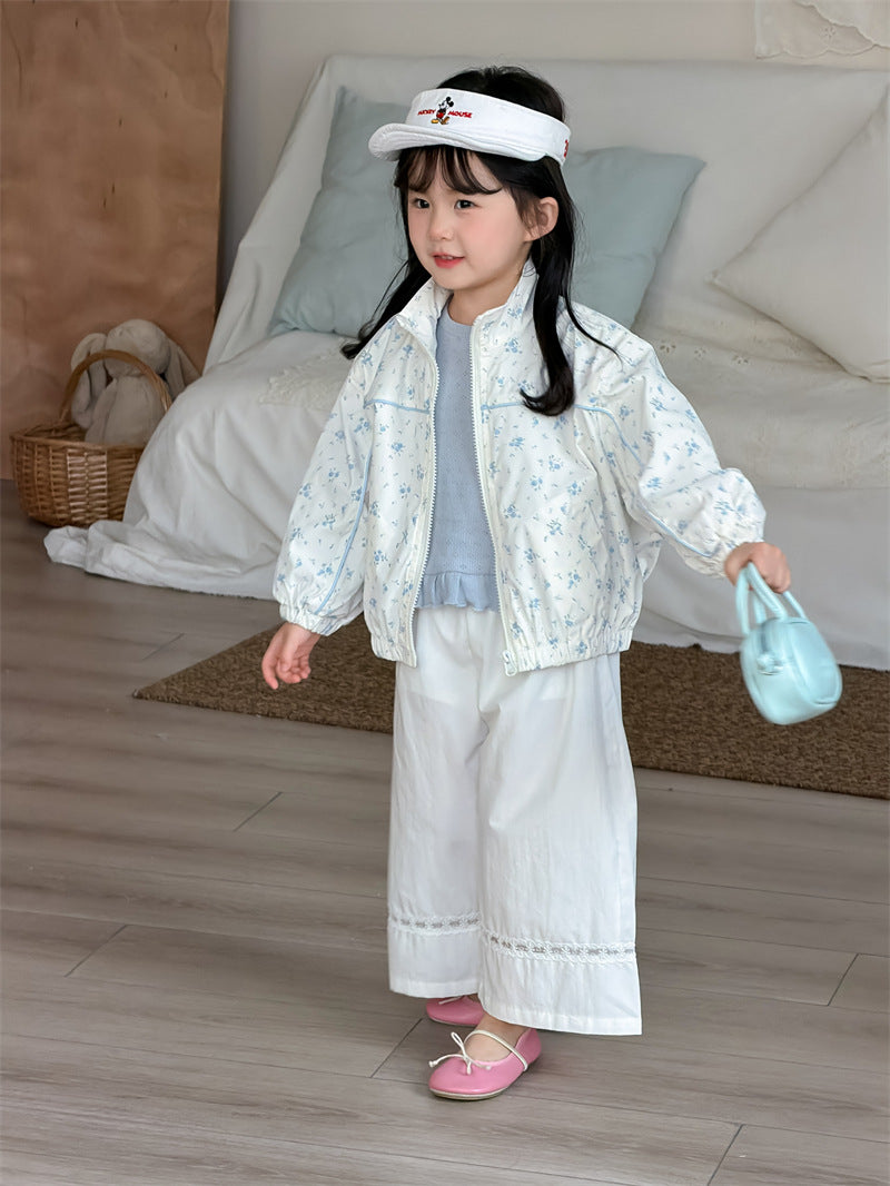 ロングパンツ・スウェットパンツ Lace Cotton Straight Leg Pants レース コットンパンツ【mh0012199】