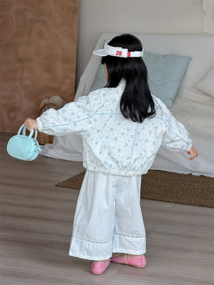 ロングパンツ・スウェットパンツ Lace Cotton Straight Leg Pants レース コットンパンツ【mh0012199】