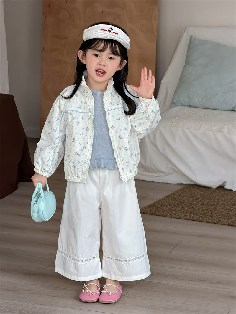 ロングパンツ・スウェットパンツ Lace Cotton Straight Leg Pants レース コットンパンツ【mh0012199】