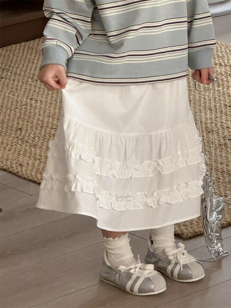 スカート Lace Fungus Cotton Skirt レース フリルスカート【mh0012189】