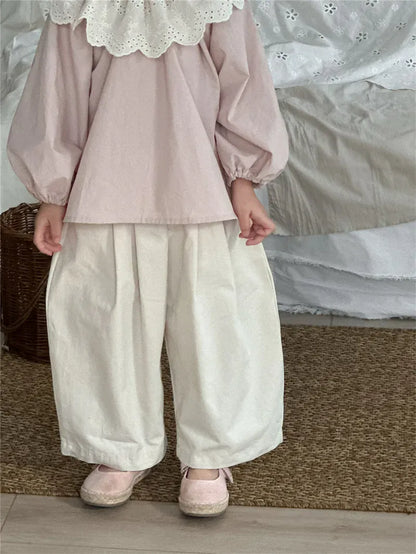 ロングパンツ・スウェットパンツ キッズパンツ タックワイドルーズロングパンツ【mh-0008902】