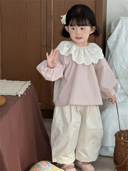 ロングパンツ・スウェットパンツ キッズパンツ タックワイドルーズロングパンツ【mh-0008902】