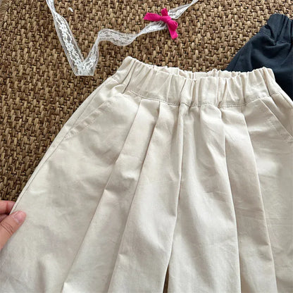 ロングパンツ・スウェットパンツ キッズパンツ タックワイドルーズロングパンツ【mh-0008902】