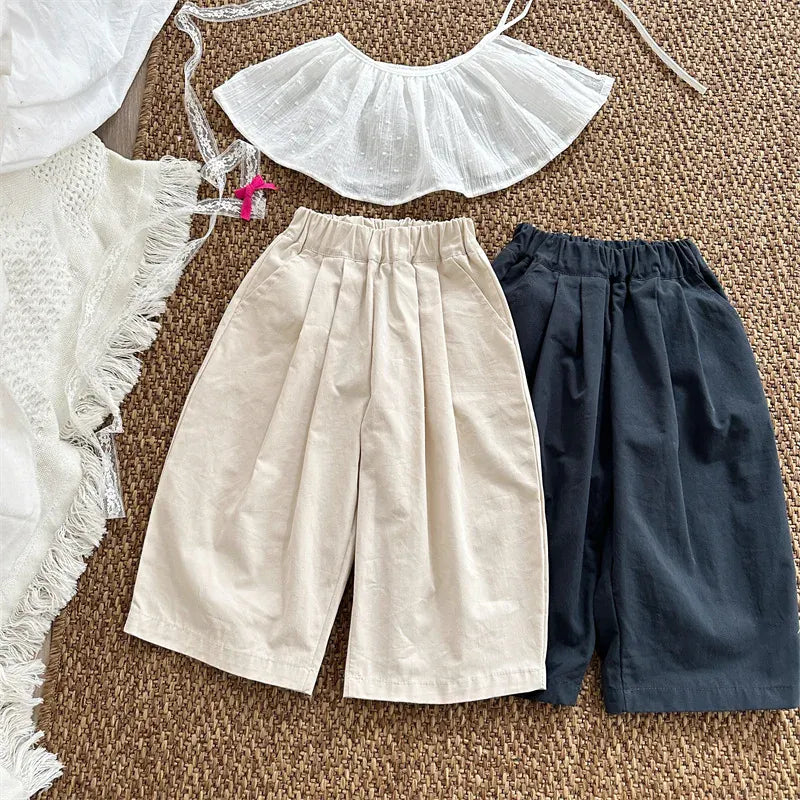 ロングパンツ・スウェットパンツ キッズパンツ タックワイドルーズロングパンツ【mh-0008902】