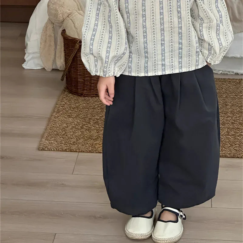 ロングパンツ・スウェットパンツ キッズパンツ タックワイドルーズロングパンツ【mh-0008902】