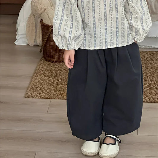 ロングパンツ・スウェットパンツ キッズパンツ タックワイドルーズロングパンツ【mh-0008902】