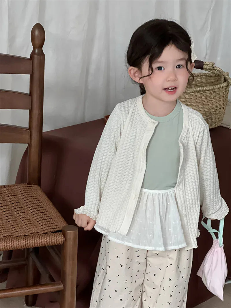 ベビーキッズその他アクセサリー キッズエプロン シンプルナチュラル重ね着エプロン【mh-0008904】