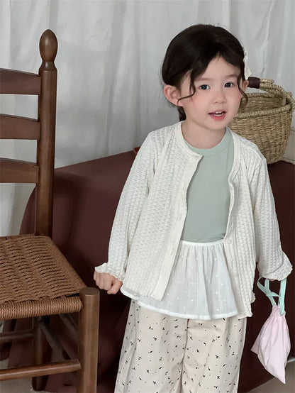 ベビーキッズその他アクセサリー キッズエプロン シンプルナチュラル重ね着エプロン【mh-0008904】