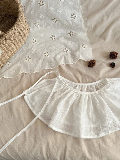 ベビーキッズその他アクセサリー キッズエプロン シンプルナチュラル重ね着エプロン【mh-0008904】