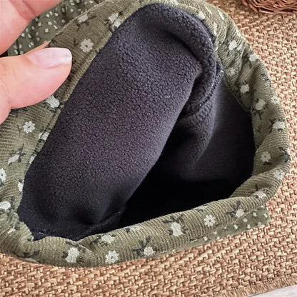 ロングパンツ・スウェットパンツ キッズパンツ フラワープリント裏フリースロングフレアパンツ【mh0007915】