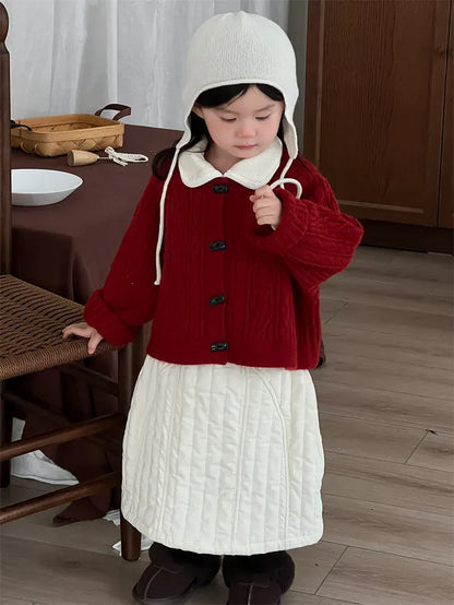 カーディガン・パーカー キッズカーディガン トグルボタン長袖ニットカーディガンジャケット【mh0007917】
