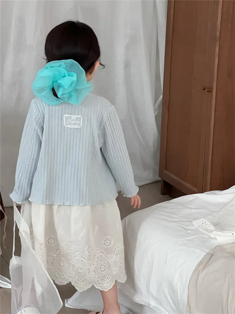 ノースリーブワンピース キッズワンピース スカラップレース刺繍キャミソールワンピース【mh0008910】