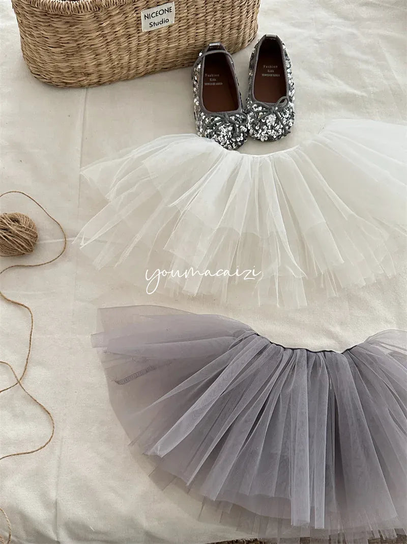 スカート キッズスカート チュチュチュールバレリーナスカート【mh0008934】