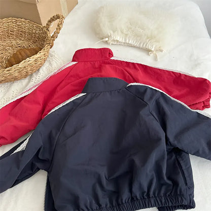 ショートコート・ジャケット・ジャンパー リボン刺繍サイドレースジップアップジャケット【mh0011252】