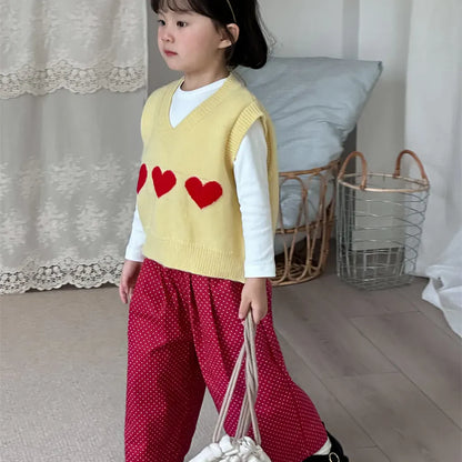 ロングパンツ・スウェットパンツ ドットプリントタックワイドパンツ【mh0011253】