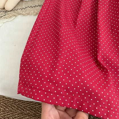 ロングパンツ・スウェットパンツ ドットプリントタックワイドパンツ【mh0011253】