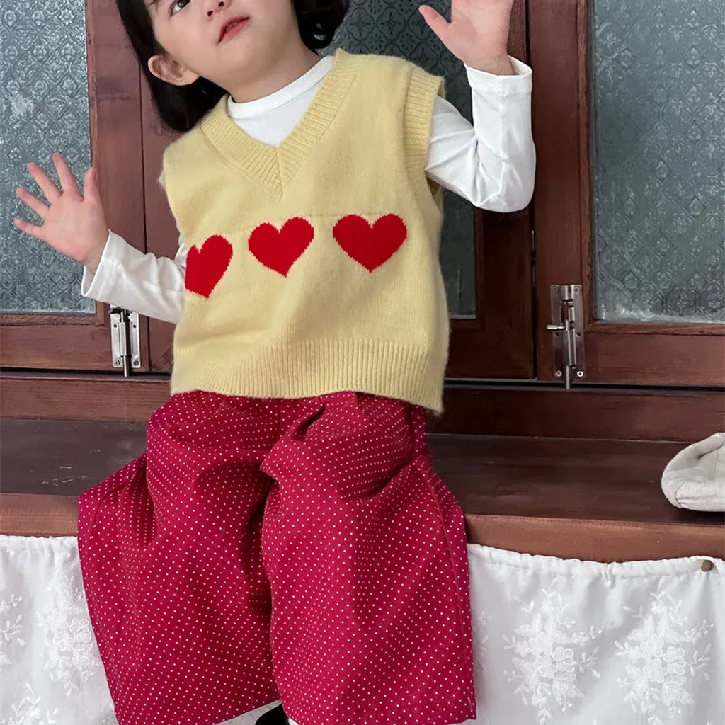 ロングパンツ・スウェットパンツ ドットプリントタックワイドパンツ【mh0011253】