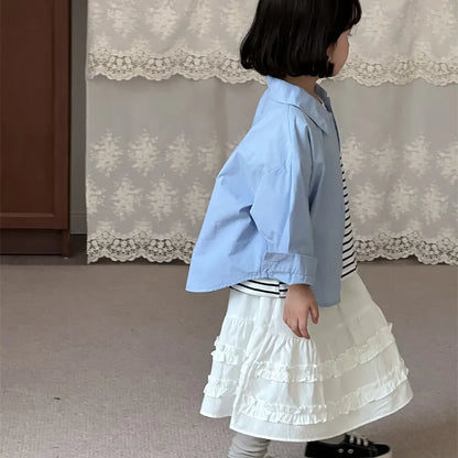 スカート ギンガムチェックフリルティアードスカート【mh0011258】