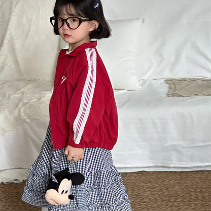 スカート ギンガムチェックフリルティアードスカート【mh0011258】