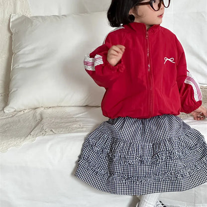 スカート ギンガムチェックフリルティアードスカート【mh0011258】