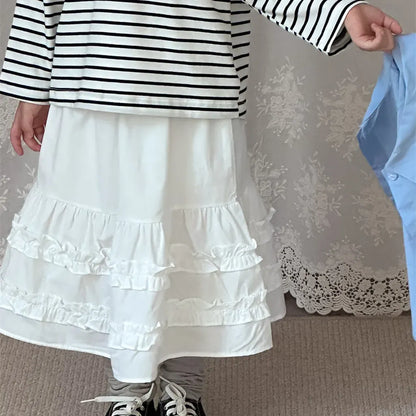 スカート ギンガムチェックフリルティアードスカート【mh0011258】