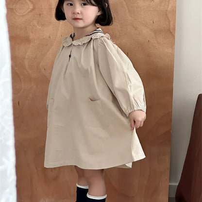 長袖ワンピース セーラーカラー長袖ワンピース【mh0011261】