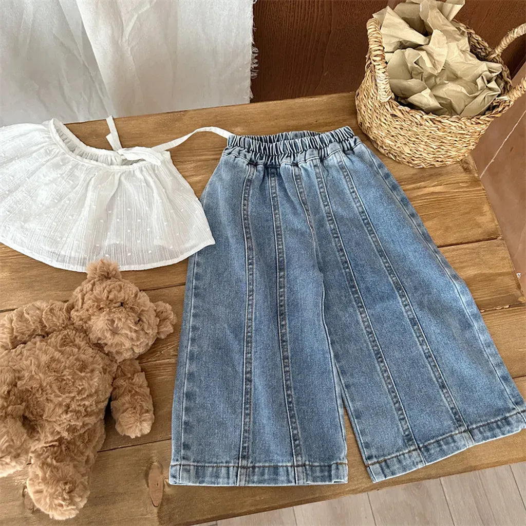 デニムパンツ センターラインデニムワイドパンツ【mh0011263】