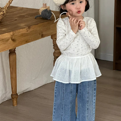 デニムパンツ センターラインデニムワイドパンツ【mh0011263】