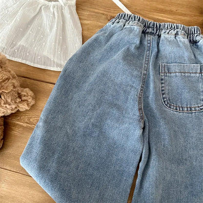 デニムパンツ センターラインデニムワイドパンツ【mh0011263】