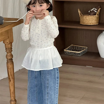 デニムパンツ センターラインデニムワイドパンツ【mh0011263】