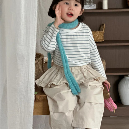 ロングパンツ・スウェットパンツ フリルウエストワイドパンツ【mh0011264】