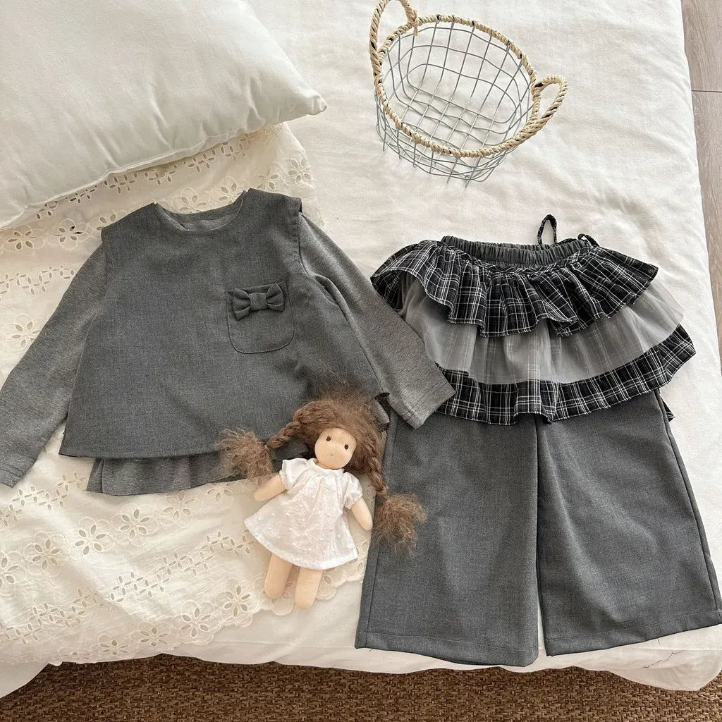 スカート チェックチュールレイヤードミニスカート【mh0011268】