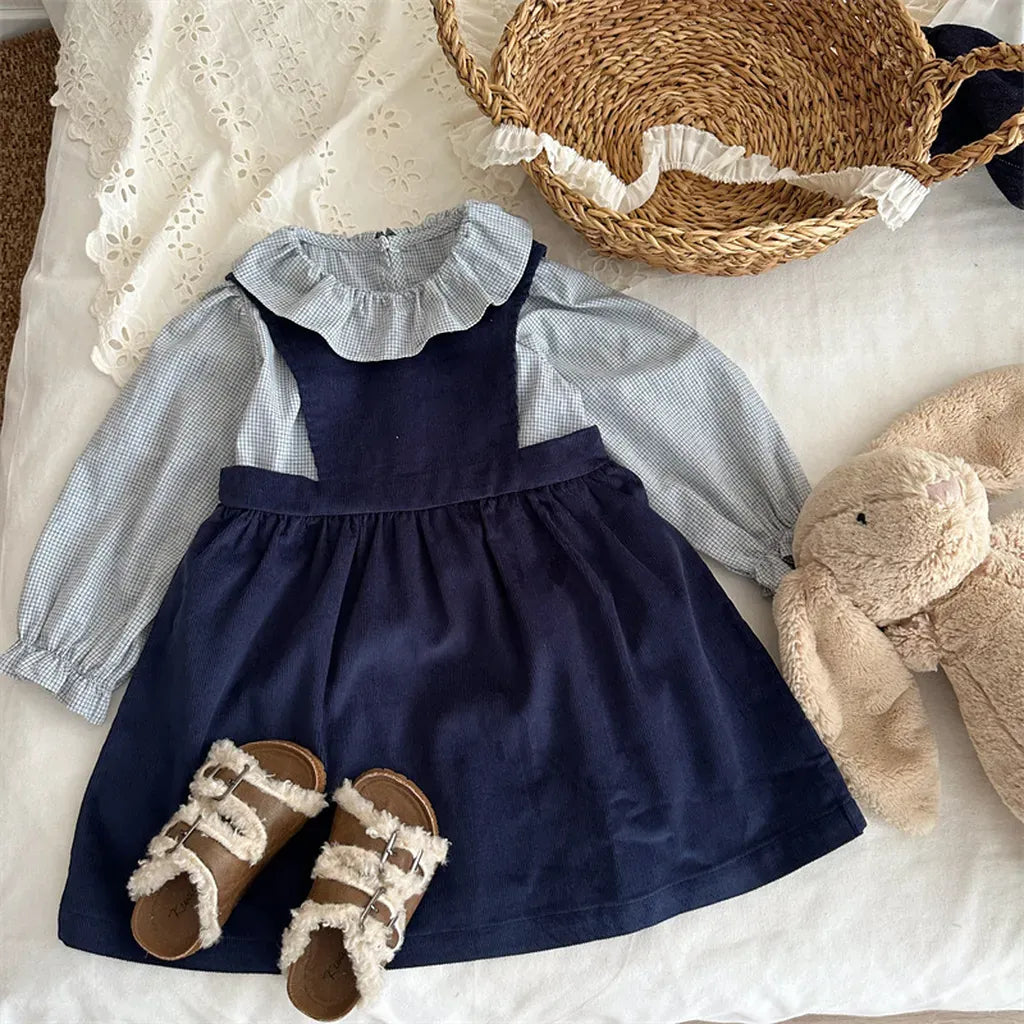 長袖シャツ・ブラウス ギンガムチェックフリル襟長袖ブラウス【mh0011270】