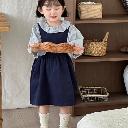 長袖シャツ・ブラウス ギンガムチェックフリル襟長袖ブラウス【mh0011270】