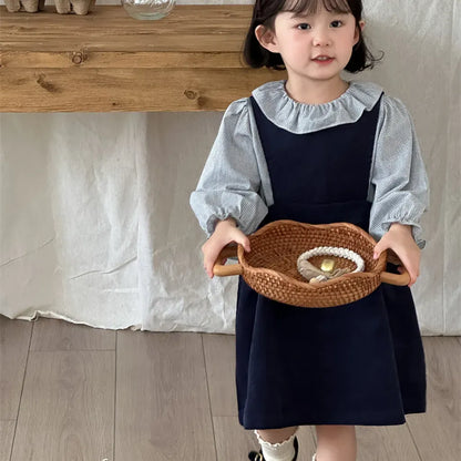 長袖シャツ・ブラウス ギンガムチェックフリル襟長袖ブラウス【mh0011270】