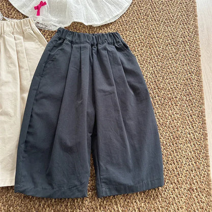 ロングパンツ・スウェットパンツ navy blue / 18M  (80cm) キッズパンツ タックワイドルーズロングパンツ【mh-0008902】